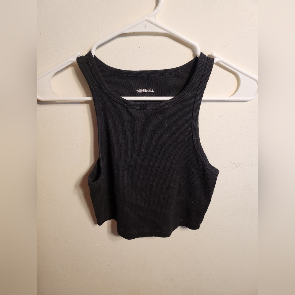 Black tank top